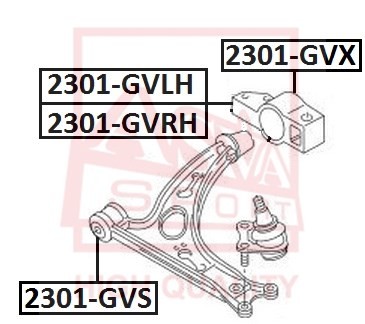 САЙЛЕНТБЛОК VAG 2301GVX 2301-GVX ASVA