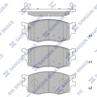 Колодки тормозные дисковые передние PRIDE 05MY (SEVERE DUTY) SP1186SD SP1186SD SANGSIN