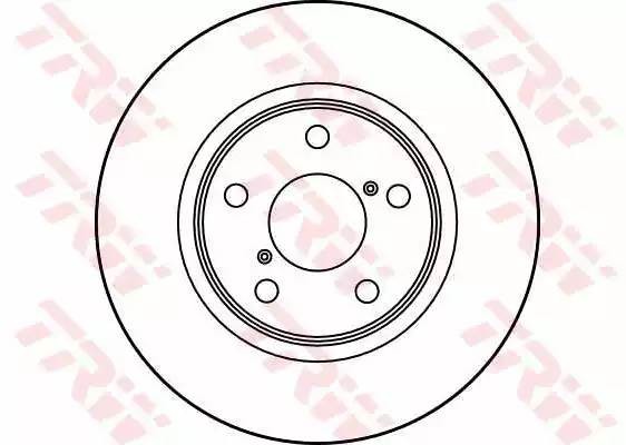 Диск тормозной передний SUBARU IMPREZA (GC, GD, GG, GR, GH, G3) LEGASY II-III DF DF3091 TRW