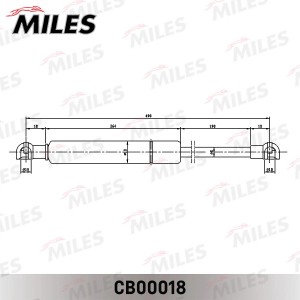 Упор газовый капота HYUNDAI SONATA EF 04- (ТАГАЗ) CB00018 CB00018 MILES