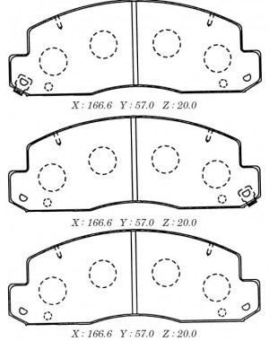 Замена на D2148MH Колодки тормозные дисковые D2148M D2148M MK KASHIYAMA