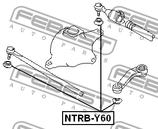 Пыльник рулевого наконечника NTRB-Y60 NTRB-Y60 FEBEST
