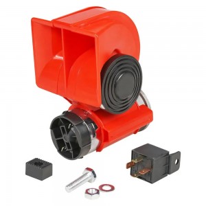 Сигнал звуковой пневматический 111/94мм 530/680Гц 118дБ 12В LOW/HIGH, с компресс AEBE004 AIRLINE