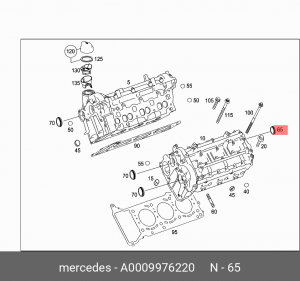 Крышка натяжителя цепи, заглушка MERCEDES-BENZ A000 997 62 20 A 000 997 62 20 MERCEDES BENZ