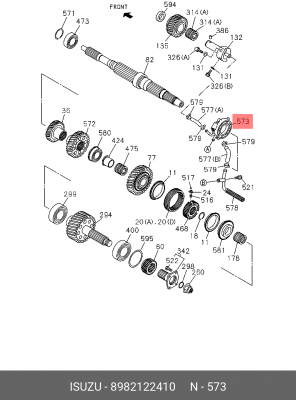 Насос маслянный 8-98212-241-0 ISUZU