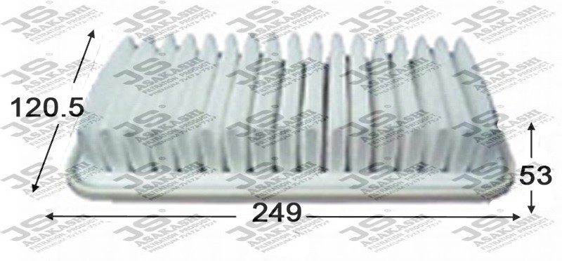 фильтр воздушный!\Toyota Yaris/Yaris Verso 1.3/1.5 99> A197J JS ASAKASHI