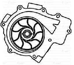 Насос водяной для а/м Mercedes-Benz Sprinter (06-) 2.1D [OM651] LWP1545 LWP 1545 LUZAR