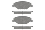 Колодки тормозные дисковые передние SP668 SCT