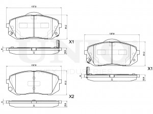 Колодки тормозные диск. передние BRP-20247 UNIO