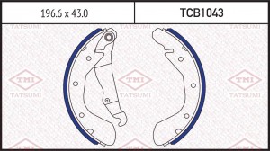 Колодки тормозные барабанные CHEVROLET Epica/Lacetti/Lanos/Nubira 05- TCB1043 TCB1043 TATSUMI