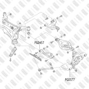 сайлентблок рычага!\ Nissan Murano 02> FG0377 FIXAR