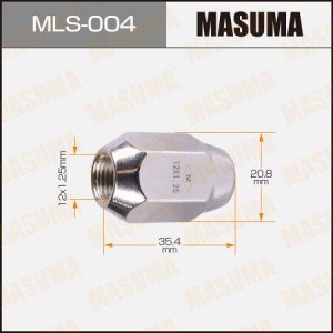 Гайка колеса М12х1.25х36 конус закрытая ключ 21мм NISSAN Primera MASUMA MLS-004 MASUMA