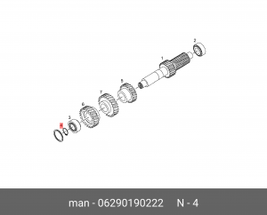 Стопорное кольцо 50X2,55 06290190222 MAN