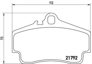 P65008 GDB1395=654 00 !колодки дисковые з.\ Porsche Boxster 986 2.5-3.2 96>/911  P65008 BREMBO