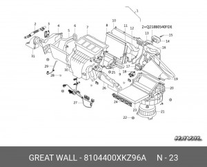 Фильтр салона 8104400XKZ96A 8104400XKZ96A GREAT WALL