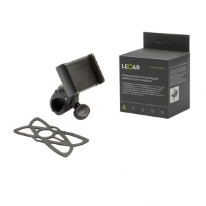 Держатель телефона велосипедный (поворотный механизм) ABS-пластик, силикон LECAR000120409 LECAR