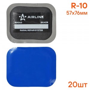 Заплатка для камер R-10 (Пластырь резинокордный 57x76 мм), 1 слой корда упак.(1  ATRK64 AIRLINE