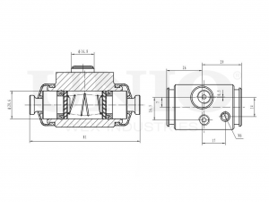 Цилиндр тормозной колесный BRC-20576 UNIO