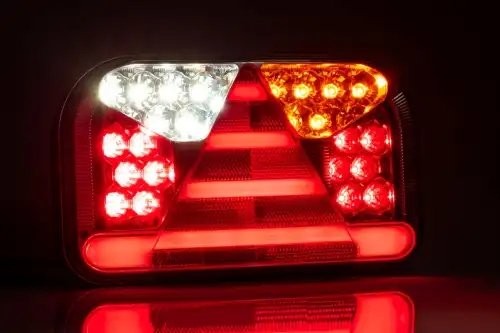 фонарь задний! RH, LED 6-функциональный, 240х140 с проводом 1м\ Universal FT170PNTLED FRISTOM