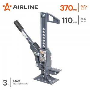 "Домкрат реечный 20"" 3т (MIN-110мм, MAX-370мм) (AJ-FR-20S)" AJFR20S AIRLINE
