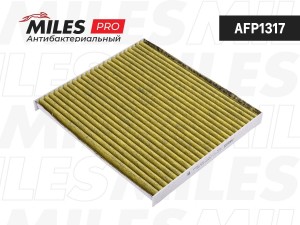 Фильтр салона антибактериальный (серия PRO) HYUNDAI SONATA YF 10-/SANTA FE 12- ( AFP1317 MILES
