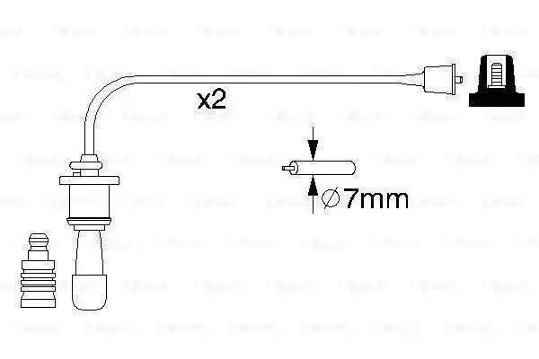 HYUNDAI SANTA FE (SM)/ SONATA IV (FE) 2 ПРОВОДА 0 986 356 991 BOSCH