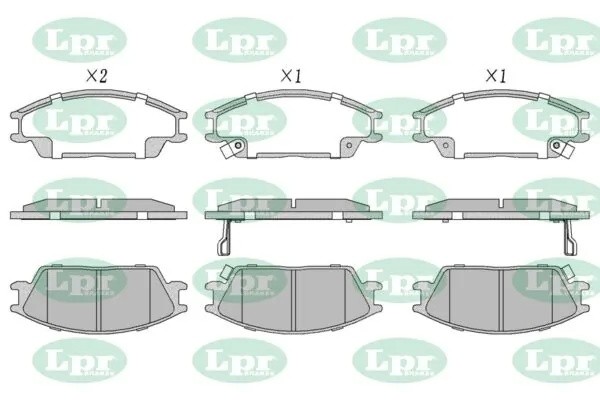 Комплект тормозных колодок 05P1222 05P1222 LPR