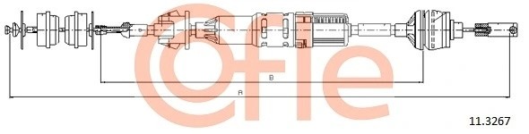 Трос сцепления PEUGEOT 406 (96-04) COFLE 92113267 COFLE