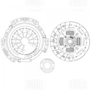 Сцепление в сборе Chery IndiS S18D (11-) 1.3i (дв. SQR473F) (с мех.муфт) (FR 270 FR2707 TRIALLI