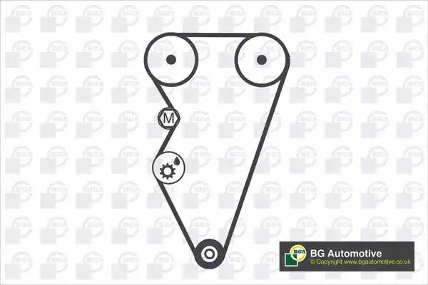 рем.к-кт ГРМ! с авторегулировкой натяжения\ Rover 200/400/25/45/75 1.2-1.8/T 16V TB7500K BG AUTOMOTIVE