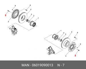 болт BM18X1,5X60-10.9-FE//ZNNI8//CN 06019090013 MAN
