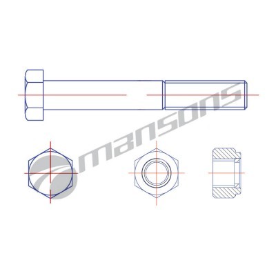 Болт амортизатора M24*3/280/290 M24280 MANSONS