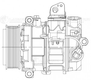 Компрессор кондиц. для а/м Land Rover Discovery III (04-) 2.7D LCAC1027 LCAC1027 LUZAR