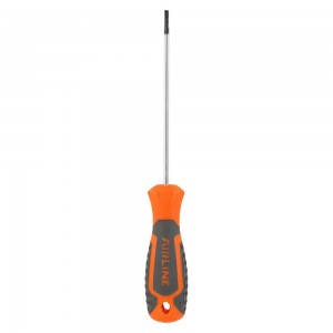 Отвертка шлицевая SL2.5x100 с эргономичной рукояткой магнитная, пласт.подвес (AT ATAW025 AIRLINE