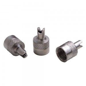 Колпачок камеры (хром, металл) с ключом (60 шт.) "AIRLINE" AVC-60-04 AIRLINE