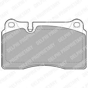 LP2012 колодки дисковые п.\ VW Touareg, Land Rover Range Rover 3.2-4.2/3.0TDi 05 LP2012 DELPHI