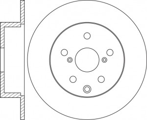 Диск тормозной LEXUS RX 2008-2015 RN1473 RN1473 NIBK