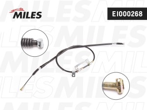 Трос стояночного тормоза левый KIA CARENS/SHUMA EI000268 EI000268 MILES