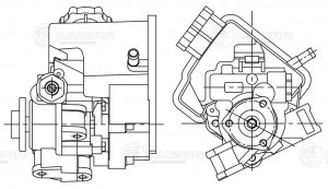 Насос ГУР для а/м Mercedes-Benz Sprinter (W906)/Vito (W639) (06-) 2.2D [OM646] ( LPS1506 LUZAR