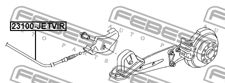 Трос ручника VW JETTA 11-18 23100-JETVIR 23100-JETVIR FEBEST