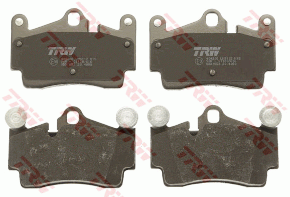 Колодки задние AUDI Q7 (4L), PORSCHE CAYENNE (955) (112,2x73,2x16,6) GDB1653 GDB1653 TRW
