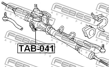 сайлентблок рулевой рейки \TOYOTA TAB-041 FEBEST