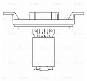Резистор э/вент. отоп. для а/м VW Transporter T5 (03-)/Touareg (02-) (manual A/C LFR 1850 LUZAR
