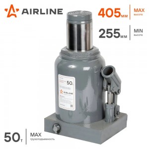 Домкрат бутылочный 50 т AIRLINE 255 - 405 мм AJ-B-50S AIRLINE