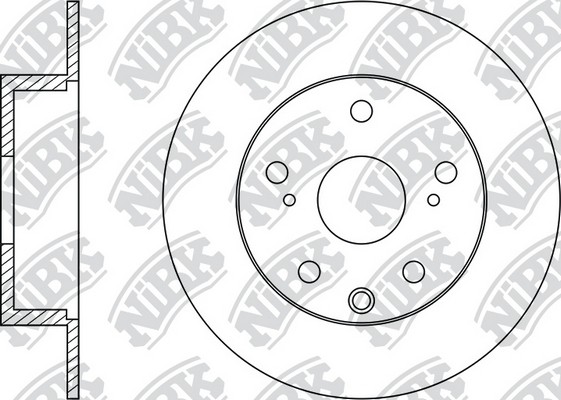 Диск тормозной задний TOYOTA RAV 4 III 06- D281мм RN1433 RN1433 NIBK