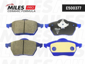 Колодки тормозные передние (без датчика) (Смесь CERAMIC серия PRO) AUDI A4 9501/ E500377 MILES
