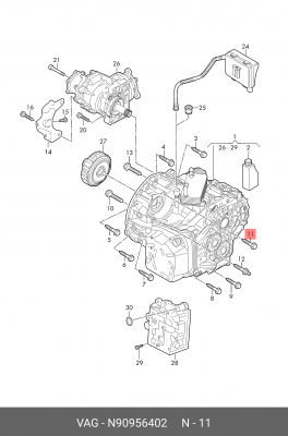 БОЛТ N 909 564 02 VAG