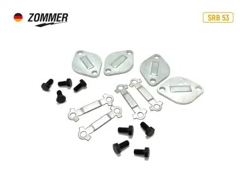 Комплект крепежа крестовины кардана ГАЗ 53, 3307, ПАЗ (пластины, крышки, болты) SRB53 ZOMMER