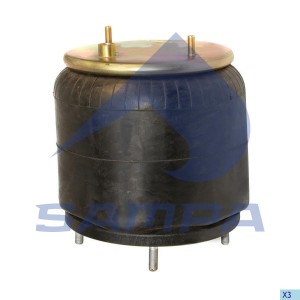 пневмоподушка со стак.! Верх: 2шп.M10x1.25 1шп-шт.M16x1.5 Низ: 4шп.M12x1.25 \RVI SP554154KP16 SAMPA