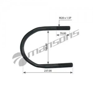 Стремянка SCHMITZ рессоры (240х163, М20x1.5) MANSONS 602.003 MANSONS